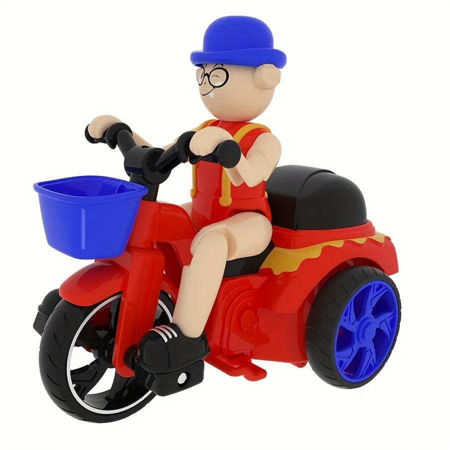 (vermelho) Triciclo Acrobático, Brinquedo Com Rotação De 360 Graus E Peças Móveis