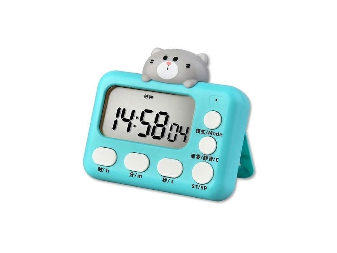 Temporizador de Cozinha AQUAFORGE digital com suporte magnético, visor LCD e uso para ovos, cozinhar e estudar