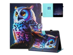 Capa de couro com estampa de coruja para Samsung Galaxy Tab A8 10.5 X200 X205 Hengrongshen (2021)