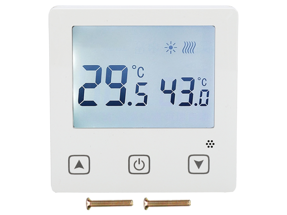 Controlador De Temperatura Laxiscreed Ac220v Para Aquecimento De Água E Piso Com Painel Táctil E Ecrã Digital