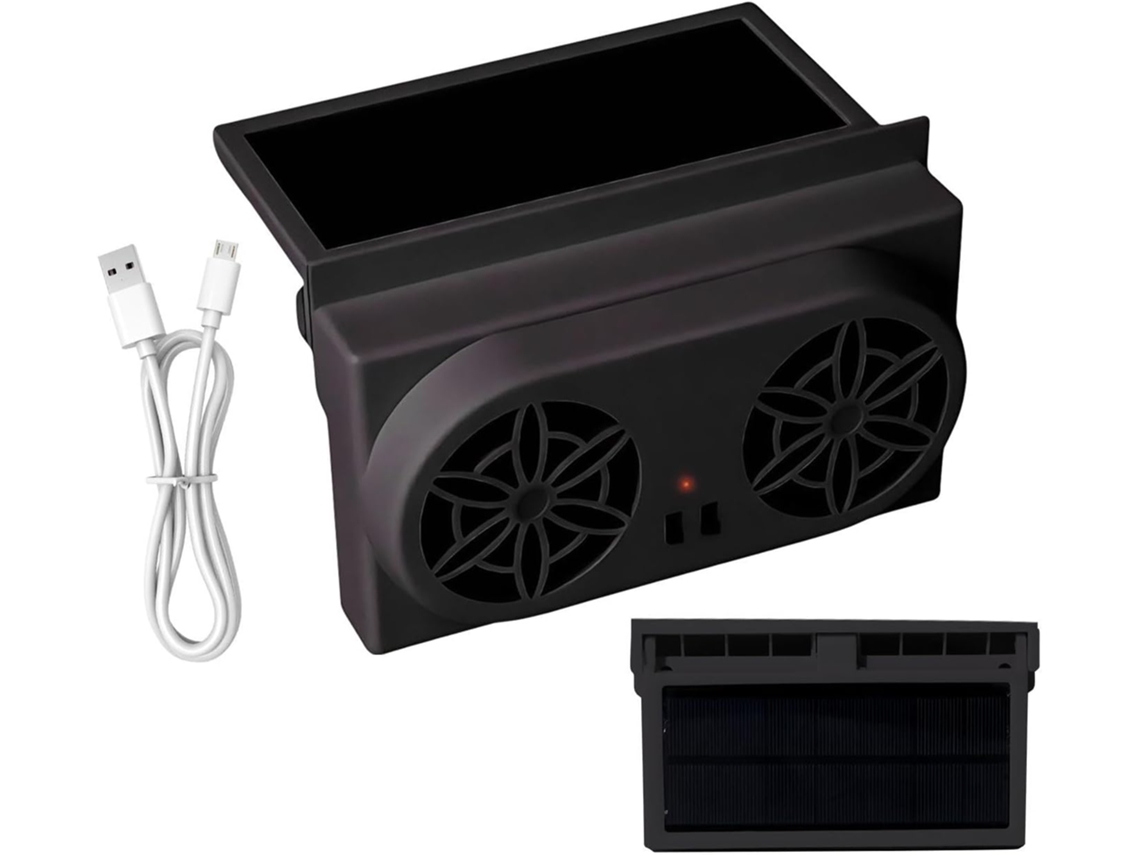 Ventilador Genérico Para Janela De Carro, Ventilador Elétrico Recarregável