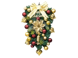 Saieta De Árvore De Natal Em Pele Sintética Branca (90cm)