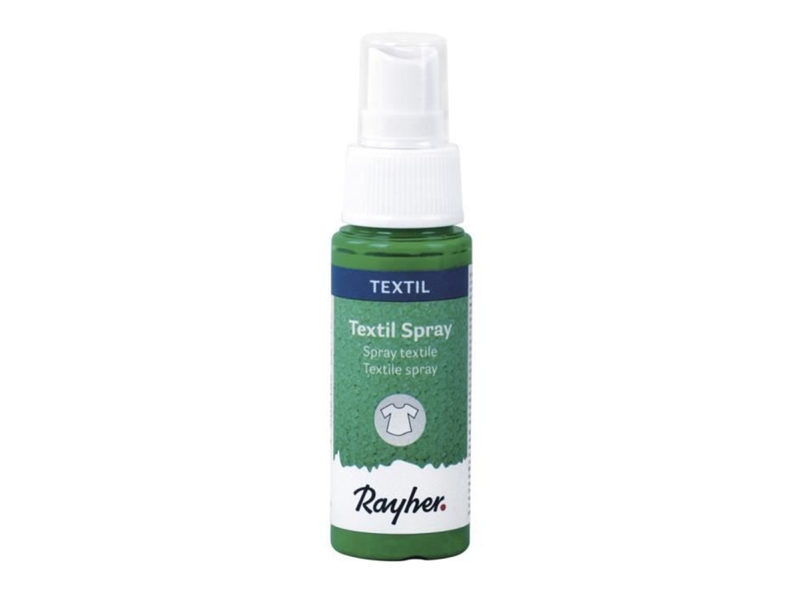 Spray têxtil - RAYHER - Verde maçã - Frasco de 50ml - Resistente à luz - Para tecidos leves