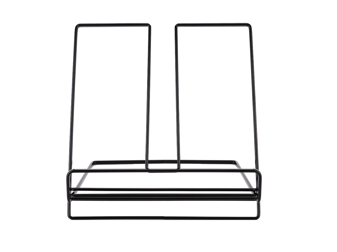 Suporte de mesa para livros e tablet de ferro, decorativo, prático e durável preto em S/MARCA