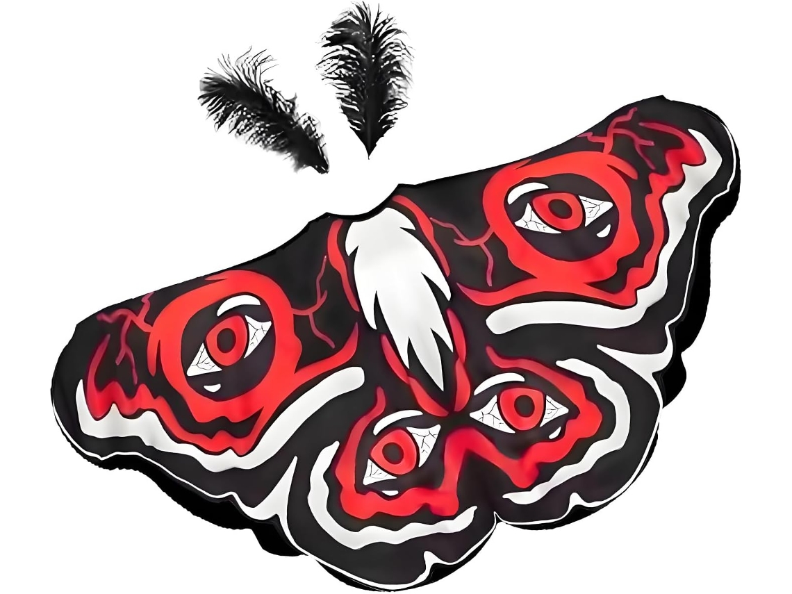 Acessório de fantasia para o Halloween com borboleta, acessório de cosplay com estampa de borboleta.