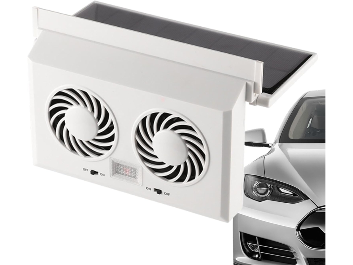 Exaustor De Carro Movido A Energia Solar, Fácil Instalação, Duplo