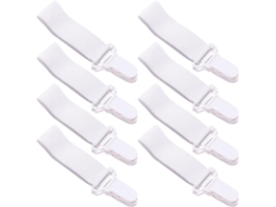 Conjunto De 16 Prendedores Lençol Antiderrapantes, Ajustáveis E Elásticos Para Uso Em Quartos Camas De Solteiro