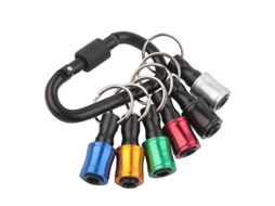 6 Acessórios De Parafuso Com Conexão Hexagonal 1/4 Polegada Adaptador De Troca Rápida Com Anel De Chave
