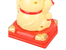 Gato da Sorte Solar Amarelo com Braço Mexendo LAXISCREED