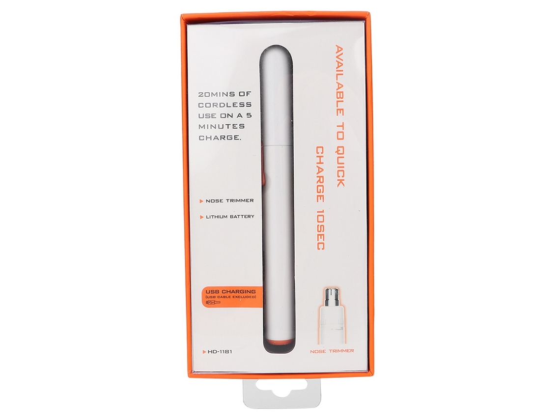 Afeitadora Eléctrica De Cabelo Nasal E Sobrancelha Usb (branco)