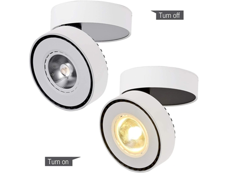 Led Luz de Teto Refletor Ajustável Luz de Teto DAMAI 12W Branco-3000K