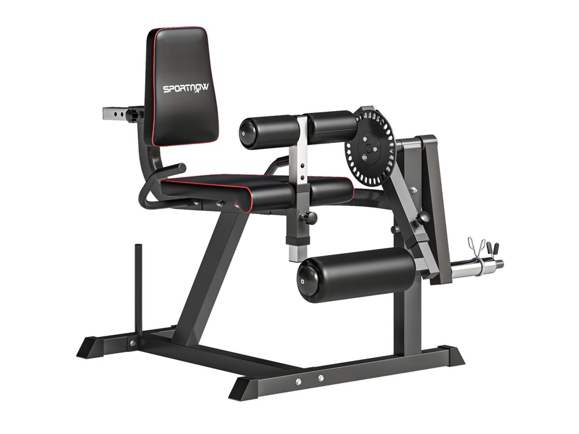 Máquina De Elevação De Pernas Aço, Pu Cor Preto 100x90x105 Cm Sportnow