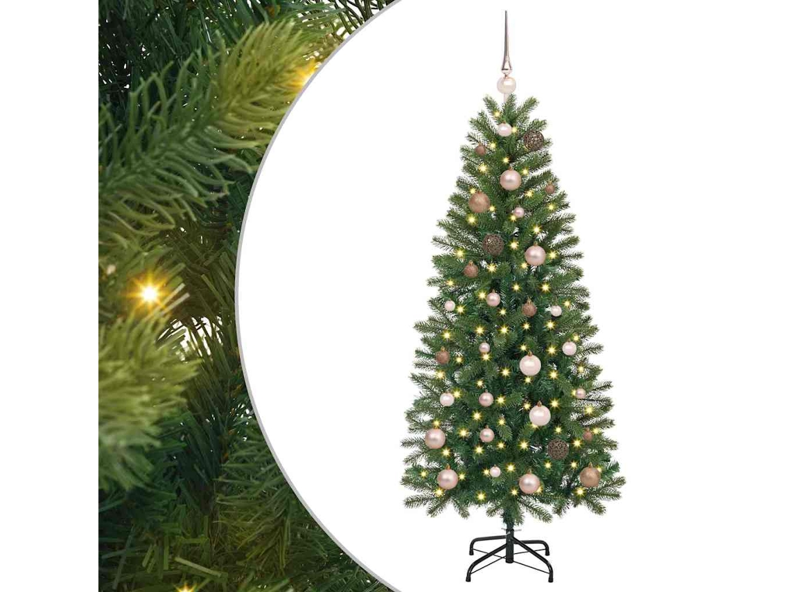 Conjunto 1 Árvore Artificial Vidaxl Verde Plástico (150 Cm)