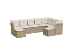 Garden Sofa Set, Garden Sofa Sets Vidaxl Bege Rattan / Vime (n/a)