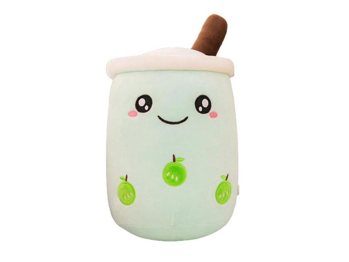 Xícara de chá de pelúcia com carinha sorridente 24/35/50/70cm Zxi 24cm Verde