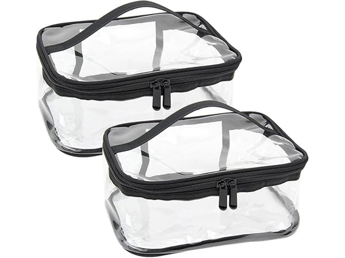 Bolsa Organizadora Visual, Embalagem com 2 Unidades, Impermeável, em Pvc Reforçado, Fecho de Correr, Unissexo Impermeável Multifuncional STELASPLEN
