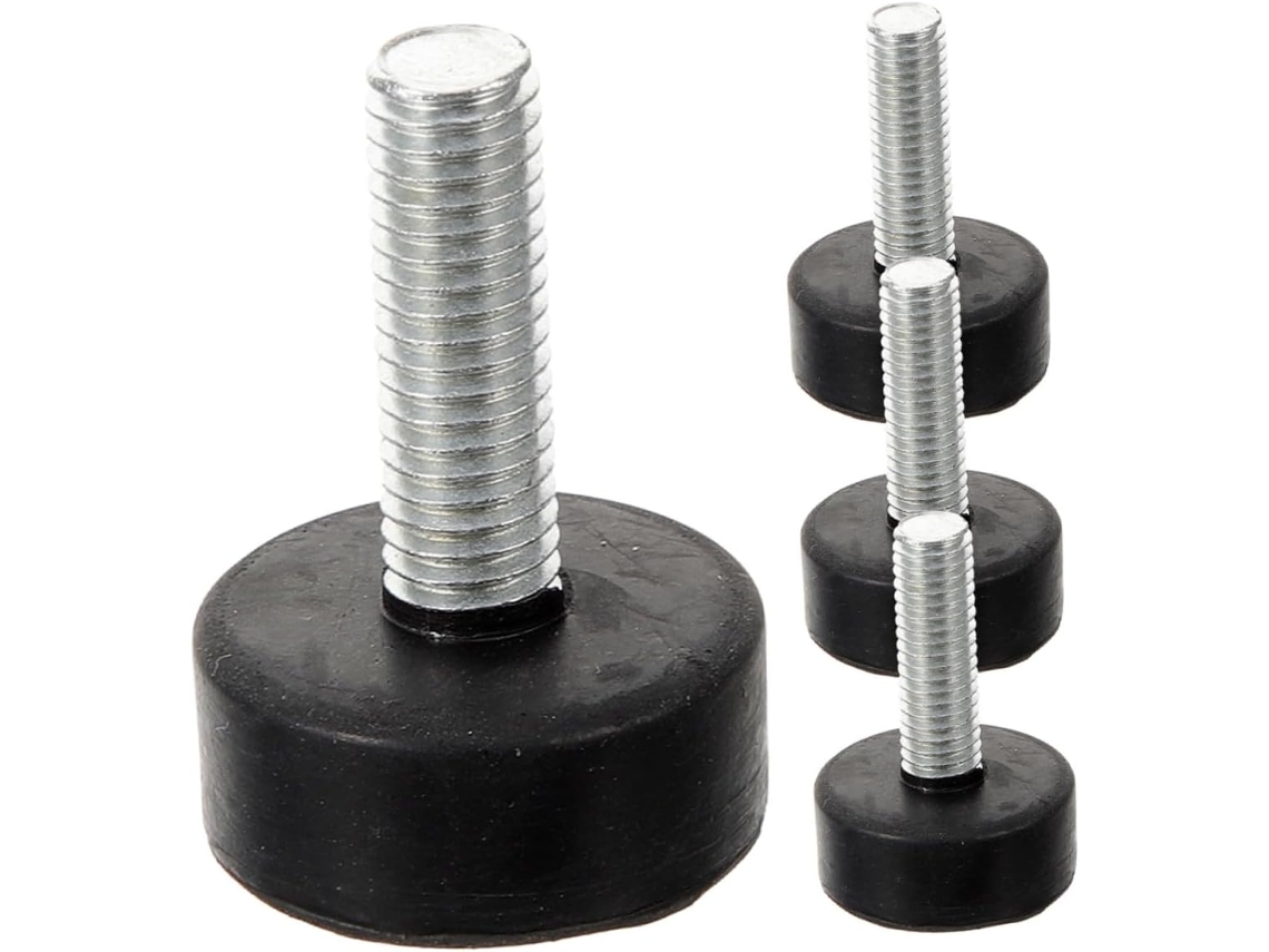 Popetpop Conjunto De 4 Pés Borracha Ajustáveis, Antiderrapantes E Amortecedores De Vibração Para Móveis, Ideais Para Pés
