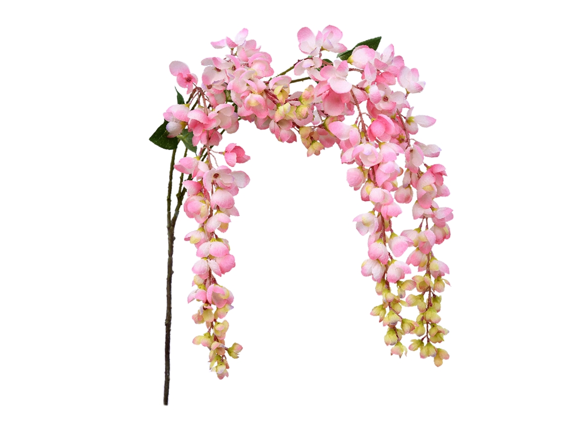 Vinha Artificial de Wisteria Rosa Profundo em Seda, 97cm LAXISCREED