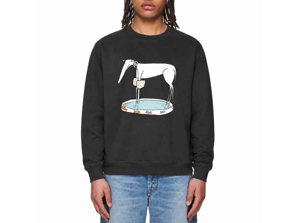Rockinstone I Can Swim Now Black Sweatshirt Unique Designer Style