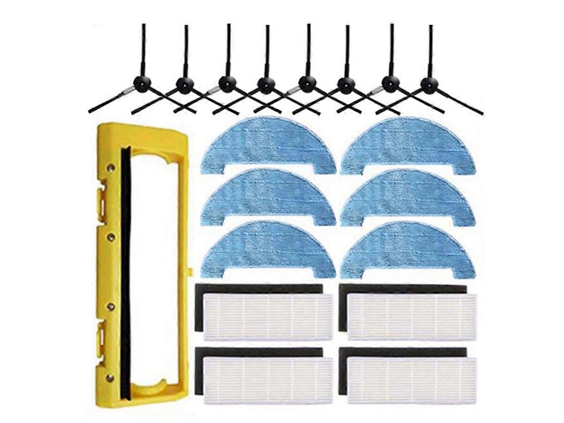 Kit De Acessórios Para Aspirador Robô 360 C50 C30: Escova Lateral Principal, Esfregão E Filtro Hepa._glo