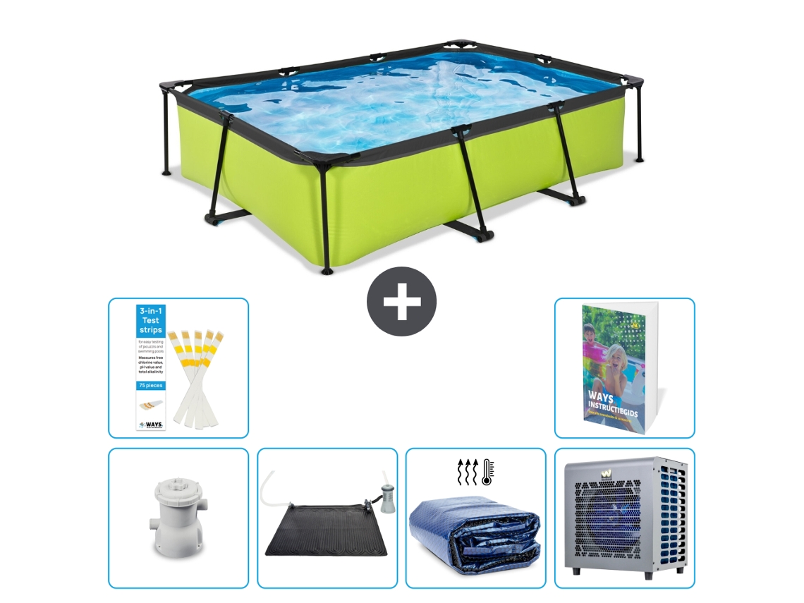 Exit-toys Piscina Exit Retangular - 300x200x65 Cm - 7-peças S216