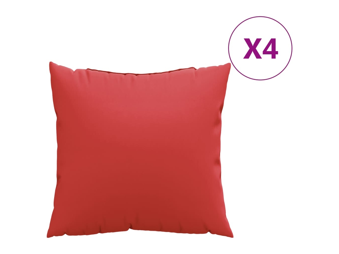 Sofa Cushion, Sofa Cushions Vidaxl Vermelho Tecido (60 X 60 Cm)