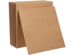 20 Bolsas Quadradas Em Papel Kraft Marrom