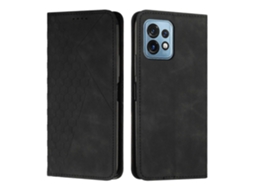 Capa Magnética Para Celular Motorola Moto X40/x40 Pro/edge+ 2023 Com Estampa De Diamante E Textura Que Imita Pele.