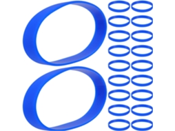 Angoily Conjunto De 60-pulseiras Unissex Silicone Azul Escuro, Elásticas Para Eventos, Pulseiras Esportivas Flexíveis