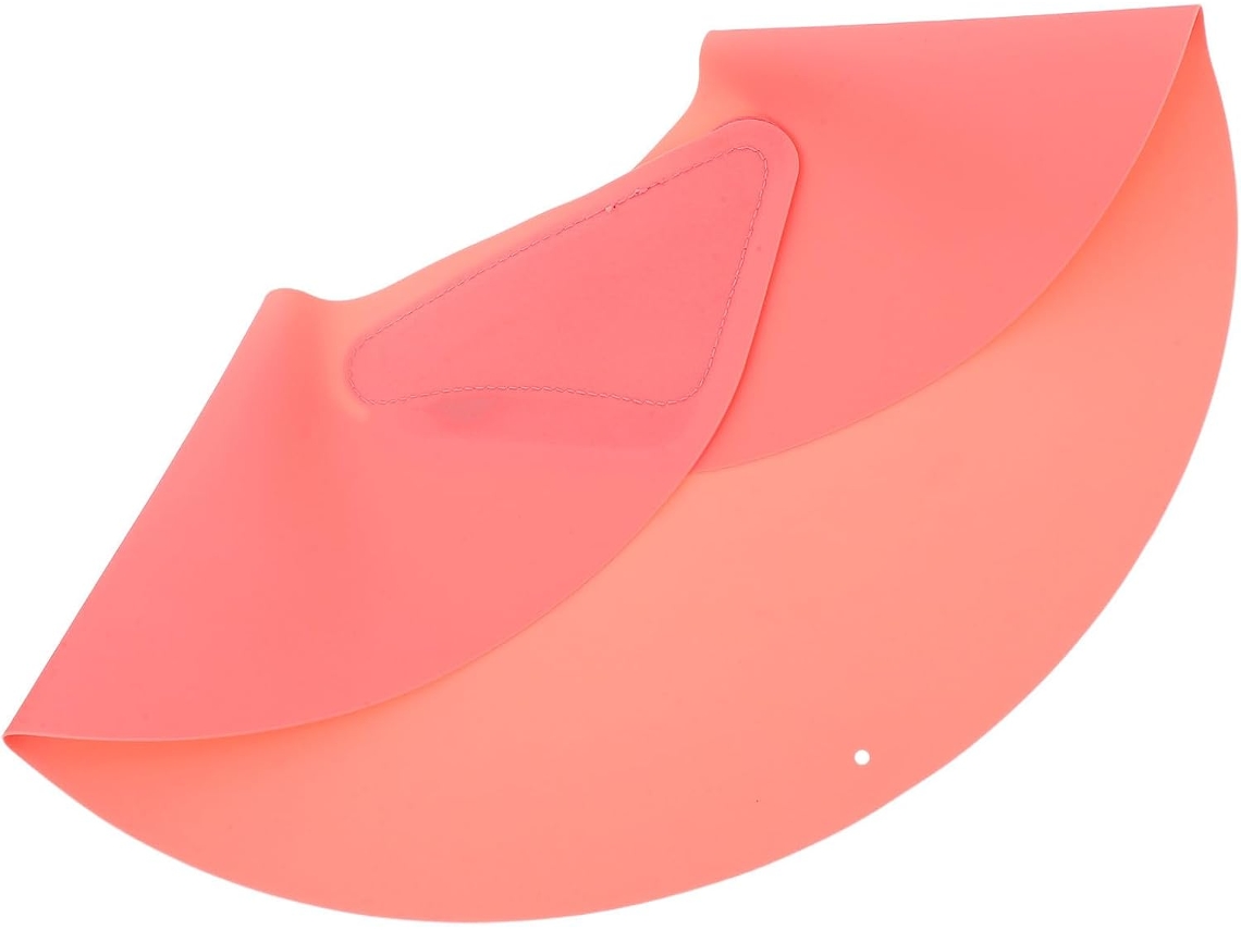 Colar de cabelo em silicone rosa, à prova d'água e antiestático.