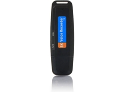 Mini Usb 2.0 Pen Drive Gravador de Áudio Digital Spy para Windows Macpreto