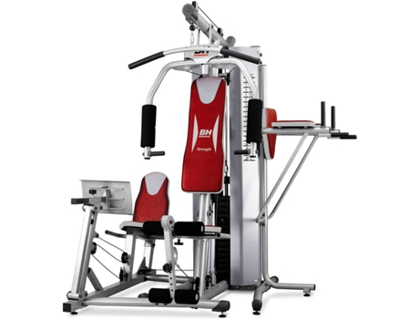 Multiestação BH FITNESS Global Gym Plus (Vermelho - Capacidade Máx: 100 Kg - 174x200x225cm - Aço)