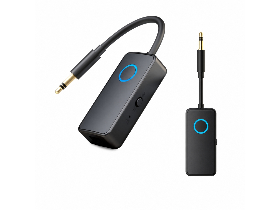 Transmissor E Recetor Bluetooth 5.4 Com Jack 3,5 Mm Para Avião, Tv, Carro E Colunas
