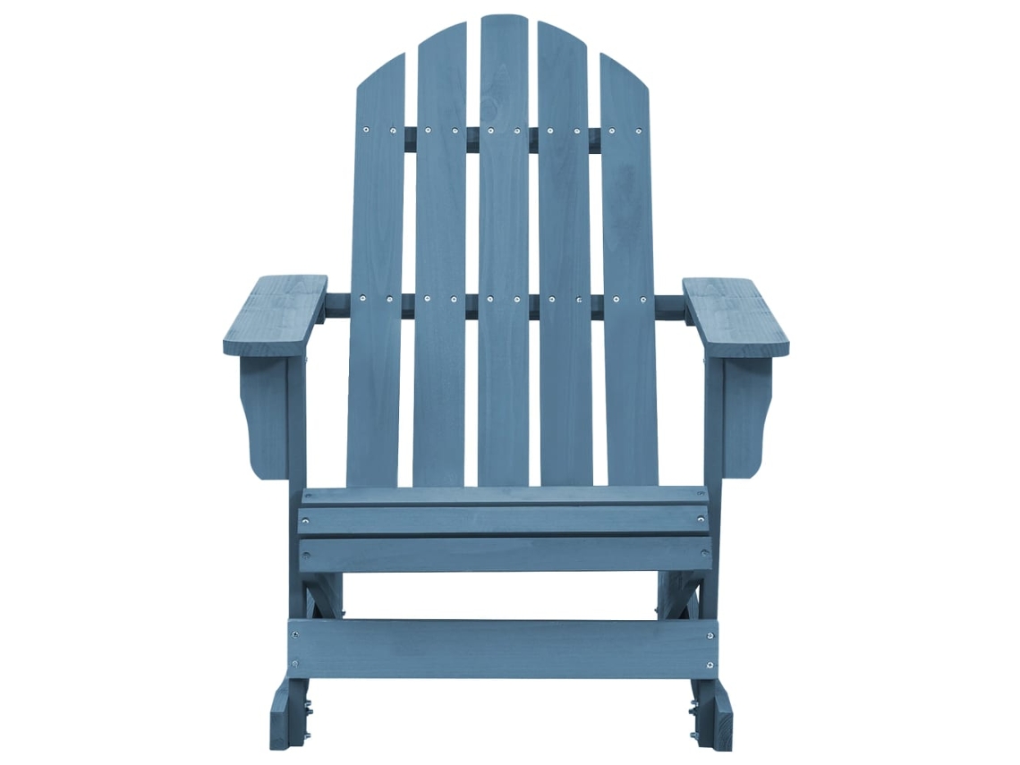 Maison Exclusive - Cadeira Adirondack De Baloiçar P/ Jardim Abeto Maciço Azul