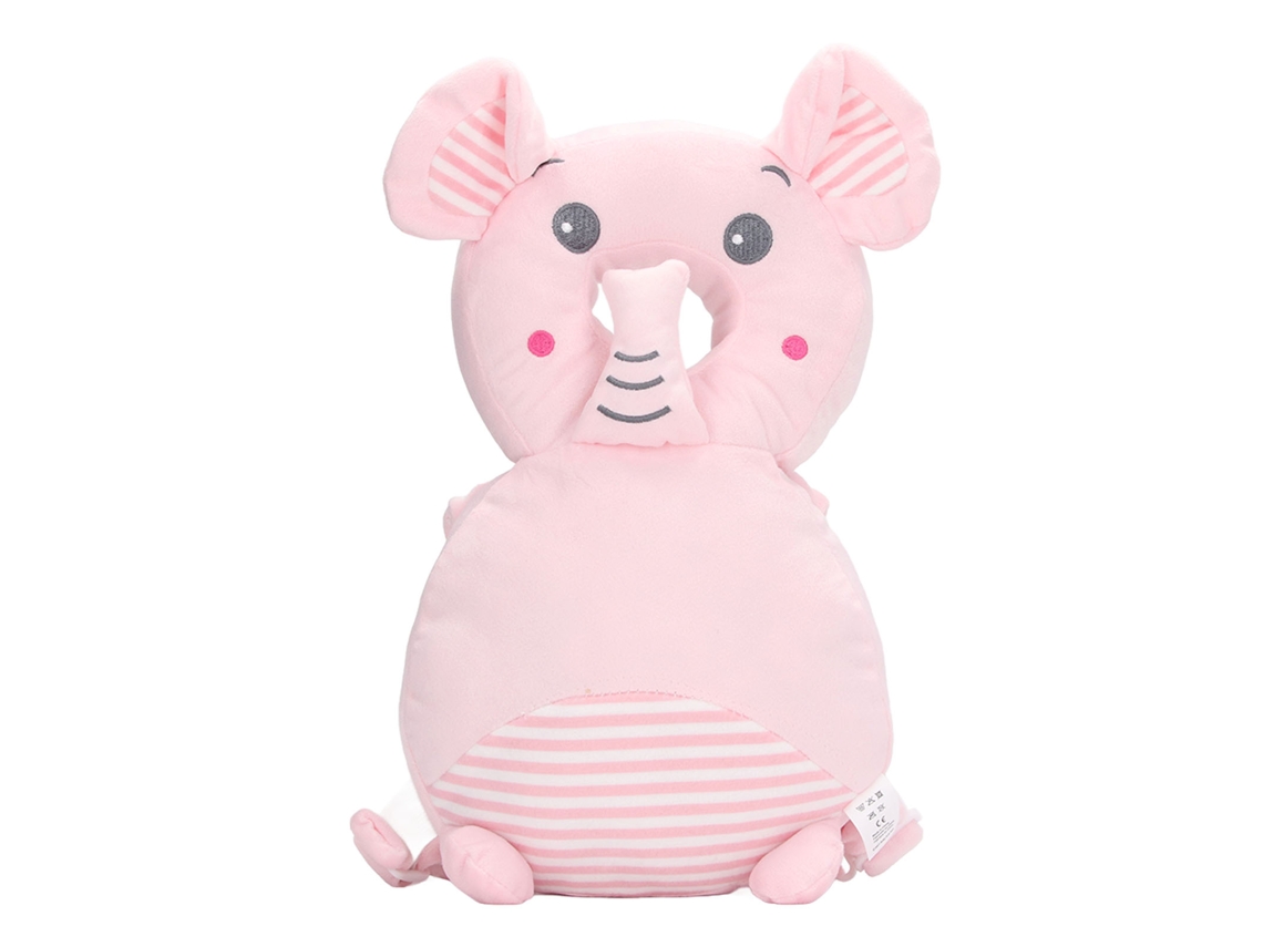 Mochila Protetora de Cabeça Mali Baby, Almofada de Travesseiro para Bebês e Crianças Pequenas Rosa
