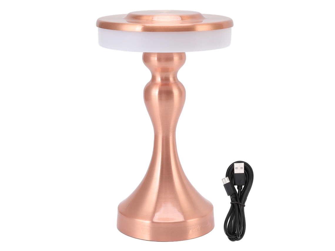 Lâmpada de mesa led portátil touch 3 níveis recarregável bateria 1800mah para quarto mesa de jantar S/MARCA
