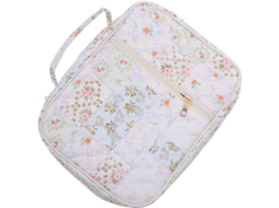 Bolsa Organizadora de Bíblia Feminina com Zíper de 28cm de Altura, Levemente Acolchoada, para Portar as Escrituras