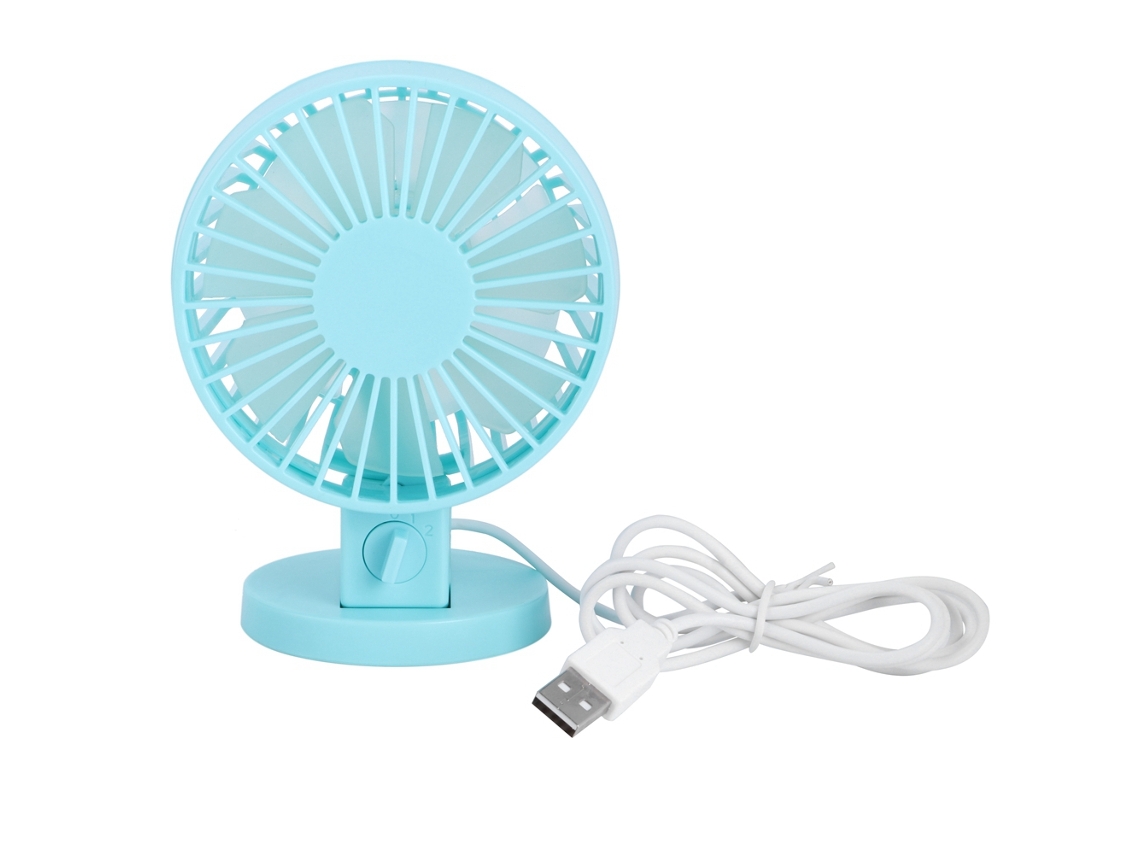 Ventilador de Mesa Portátil USB, ajustável 45°, azul LAXISCREED