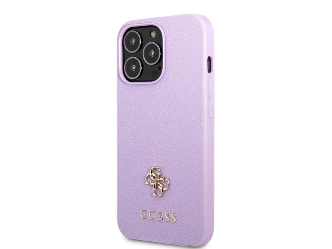 Capa Logótipo para iPhone 13 Pro Max GUESS Rígida Roxo
