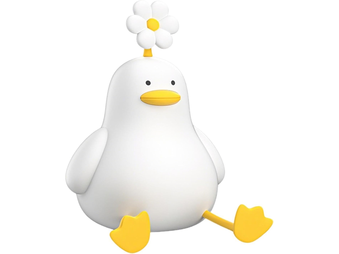 Luminária De Led Em Formato Pato, Com 3 Níveis Intensidade, Feita