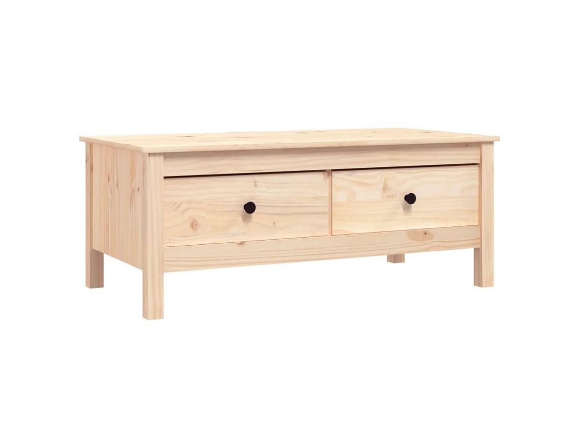 Mesa de Centro 100x50x40 Cm Madeira de Pinho Maciça MAISON EXCLUSIVE