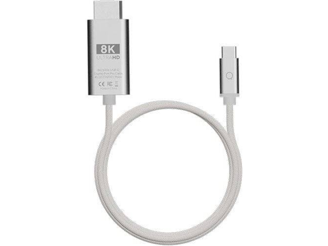 Cabo USB-C 4.0 LINQ para DisplayPort  LQCCD200 (8K/60Hz - 2 Metros - Cinzento)