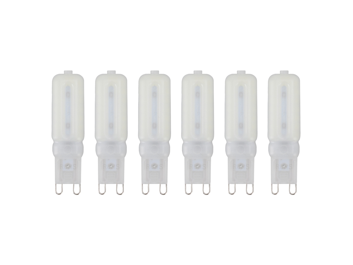 Lâmpada G9 Led regulável 7w 32 Leds proteção ocular luz natural 6pcs