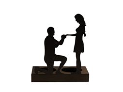 Laxiscreed Casti De Ferro Com Figura De Casal Para Decoração Romântica E Presente De Casamento