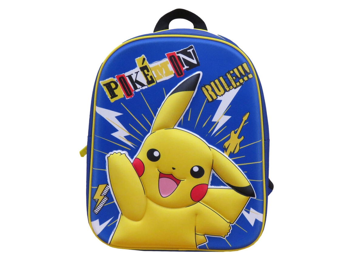Mochila Pokémon Pikachu 3d 30cm