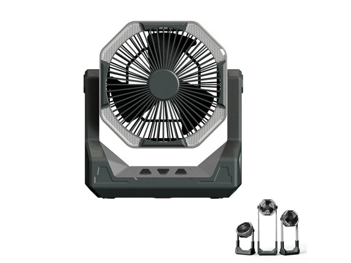 Ventoinha Portátil TURMIN Fans315 4 Velocidades Bateria Grande de 8000Mah Cinza