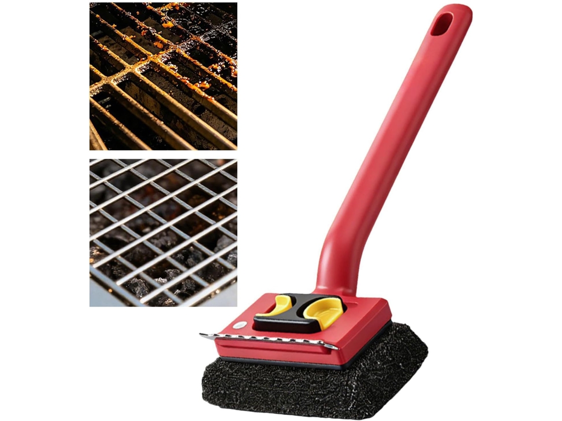 Escova Elétrica Grande Para Grelhas De Churrasco E Vapor, Sem Perda