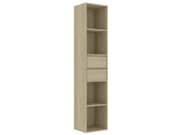 Book Cabinet, Book Cabinets Vidaxl Marrom Madeira Processada (n/a)