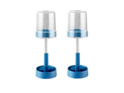 Suporte Para Escova De Dentes Com Tampa, Compatível Com Escovas De Dentes Elétricas E Convencionais, Azul.