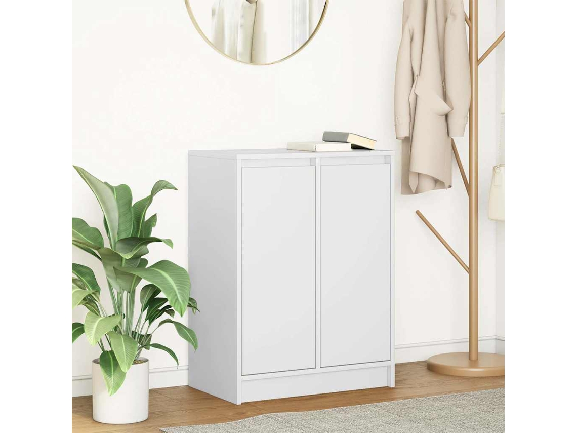Vidaxl Aparador 57x34x76 Cm Derivados De Madeira Branco